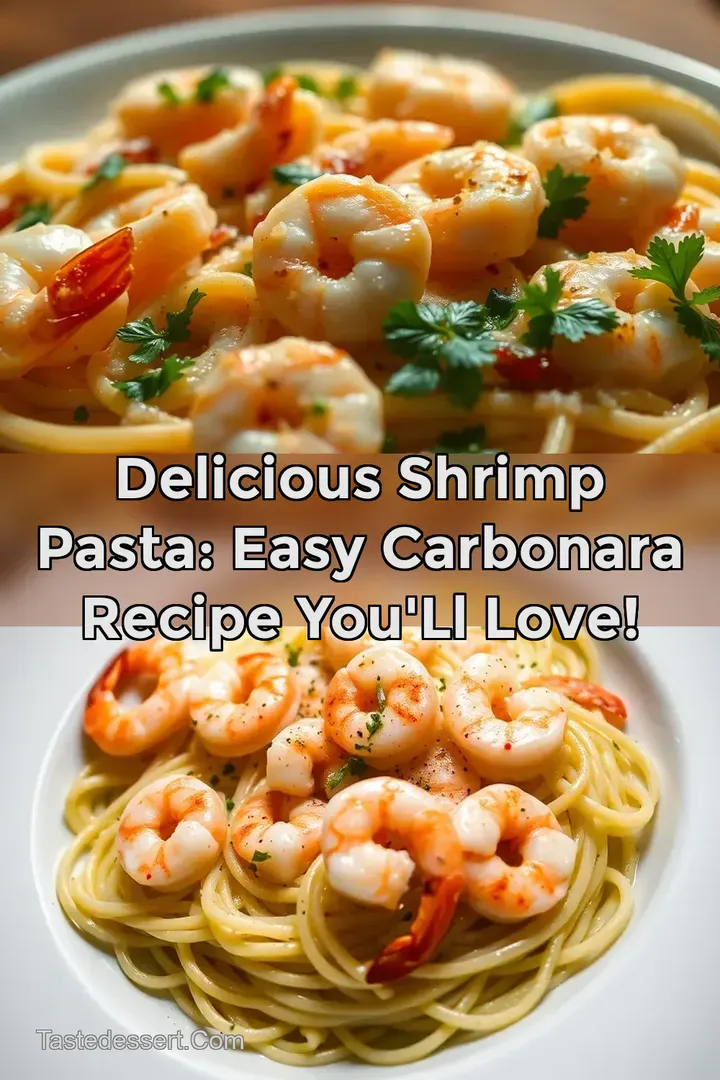 Delicious Shrimp Pasta: Easy Carbonara Recipe You ll Love!