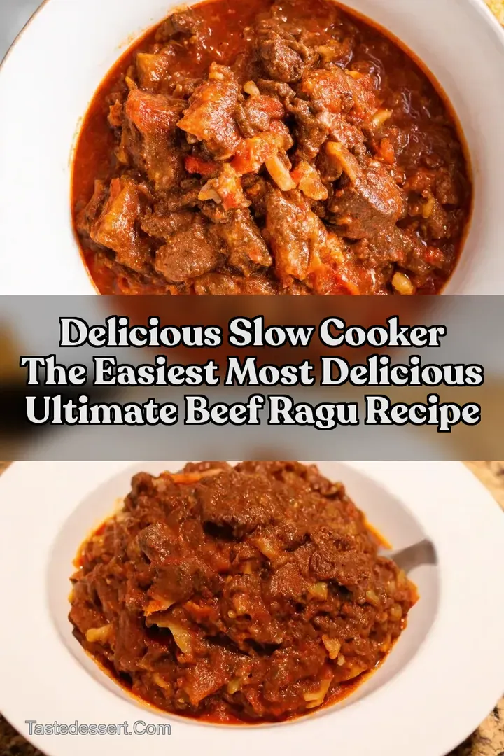 Delicious Slow Cooker The Easiest Most Delicious Ultimate Beef Ragu Recipe