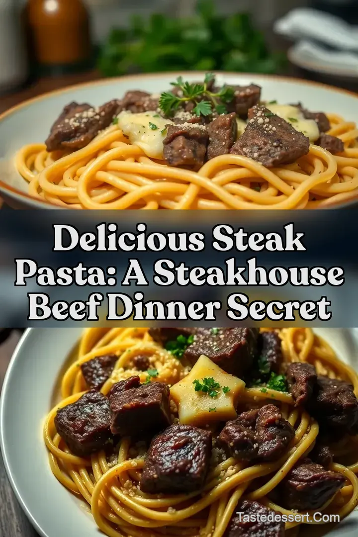 Delicious Steak Pasta: A Steakhouse Beef Dinner Secret