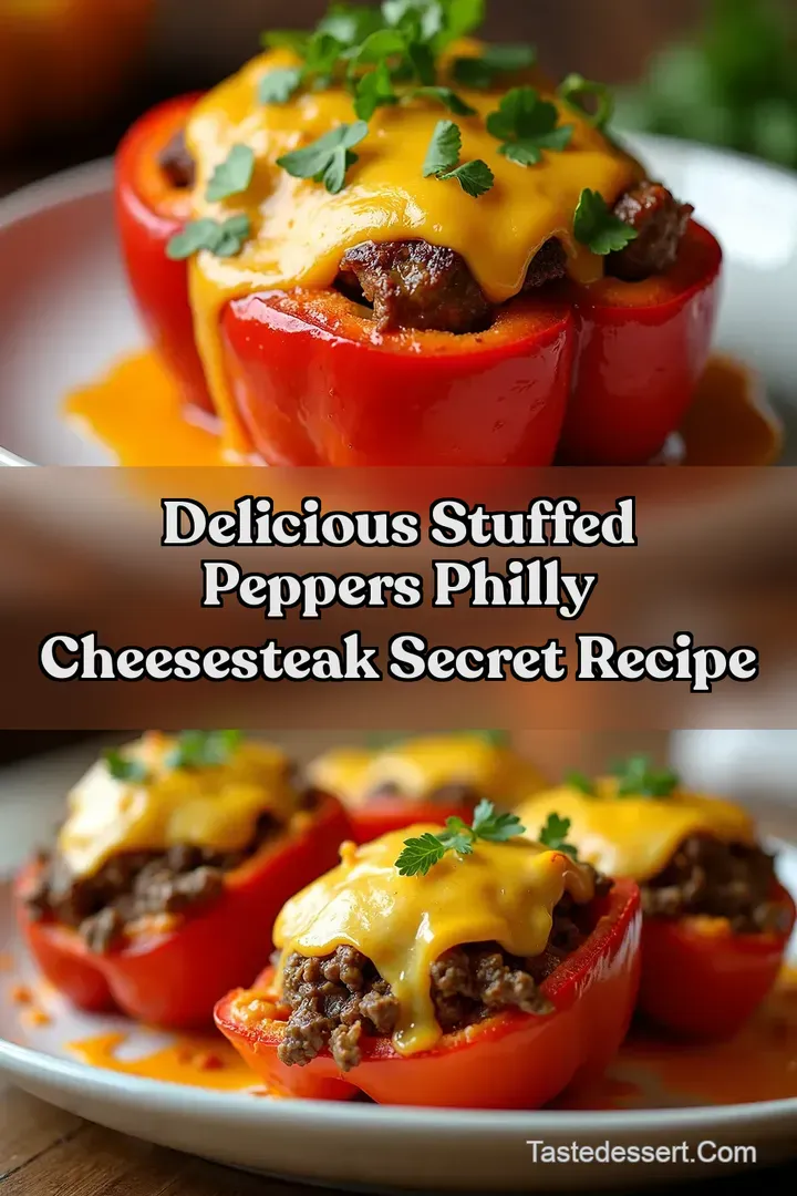 Delicious Stuffed Peppers Philly Cheesesteak Secret Recipe