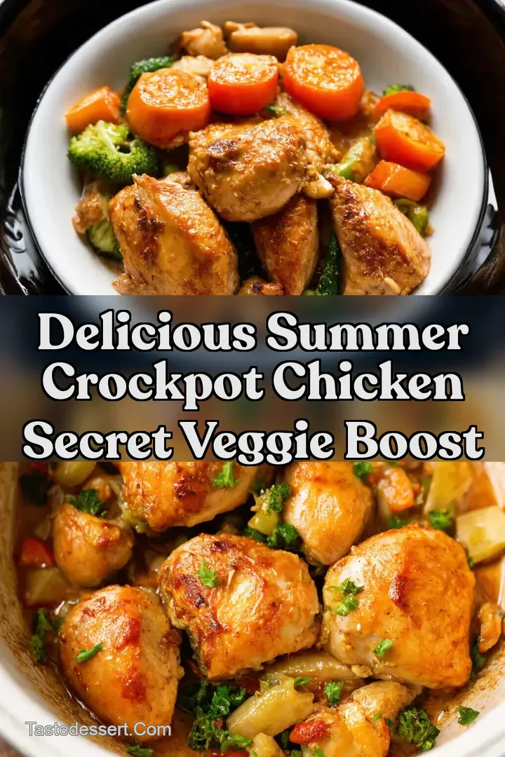 Delicious Summer Crockpot Chicken Secret Veggie Boost