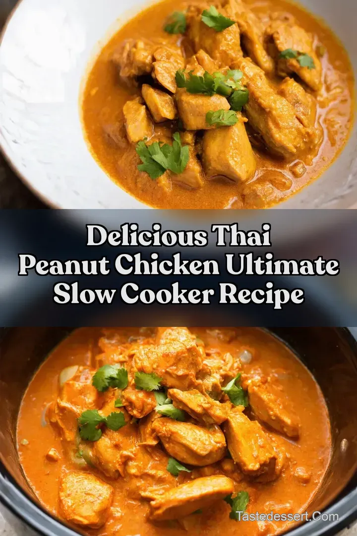 Delicious Thai Peanut Chicken Ultimate Slow Cooker Recipe