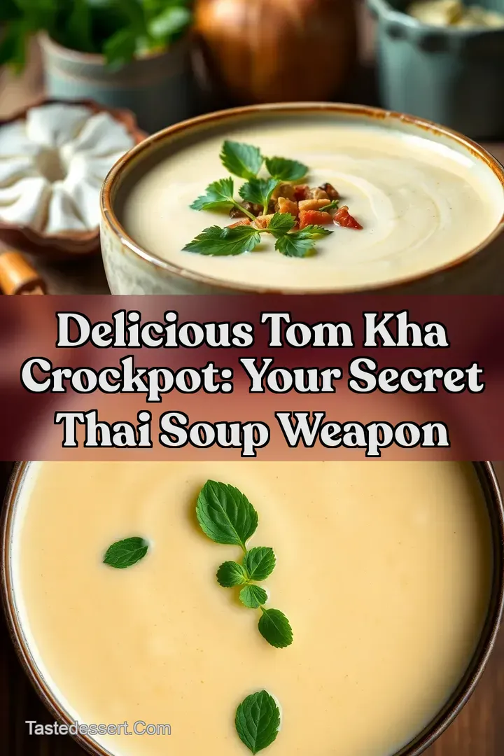 Delicious Tom Kha Crockpot: Your Secret Thai Soup Weapon : PIN FOR LATER Delicious Tom Kha Crockpot: Your Secret Thai Soup Weapon