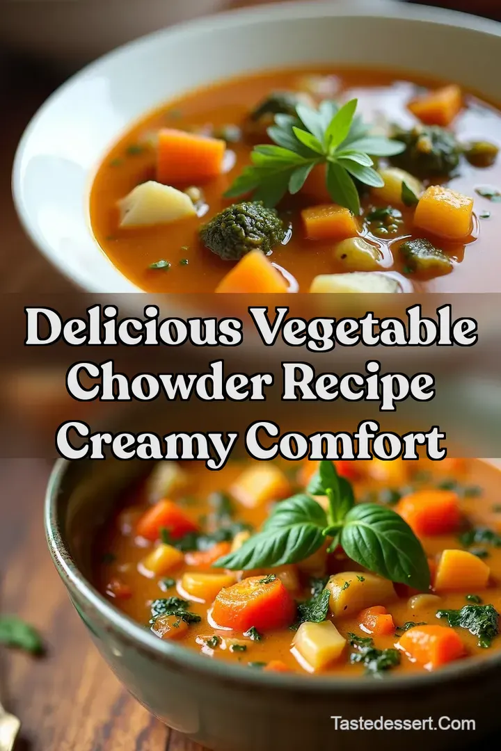 Delicious Vegetable Chowder Recipe Creamy Comfort