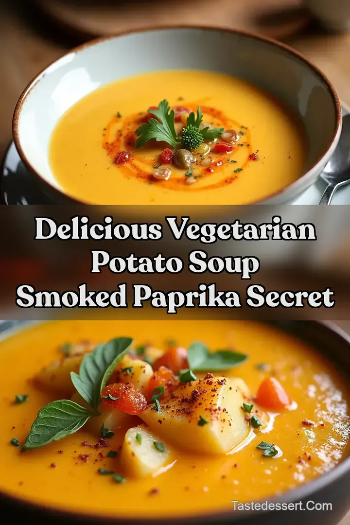 Delicious Vegetarian Potato Soup Smoked Paprika Secret