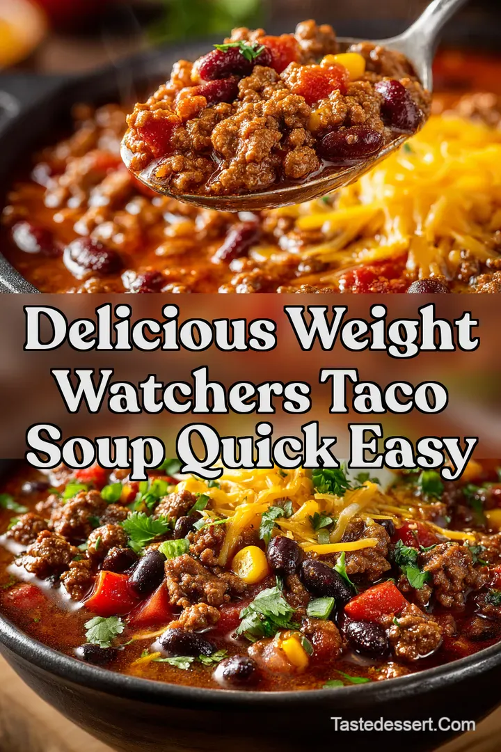 Delicious Weight Watchers Taco Soup Quick Easy