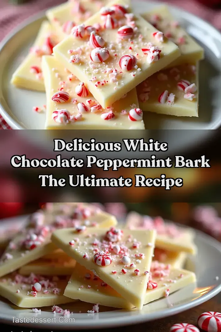 Delicious White Chocolate Peppermint Bark The Ultimate Recipe