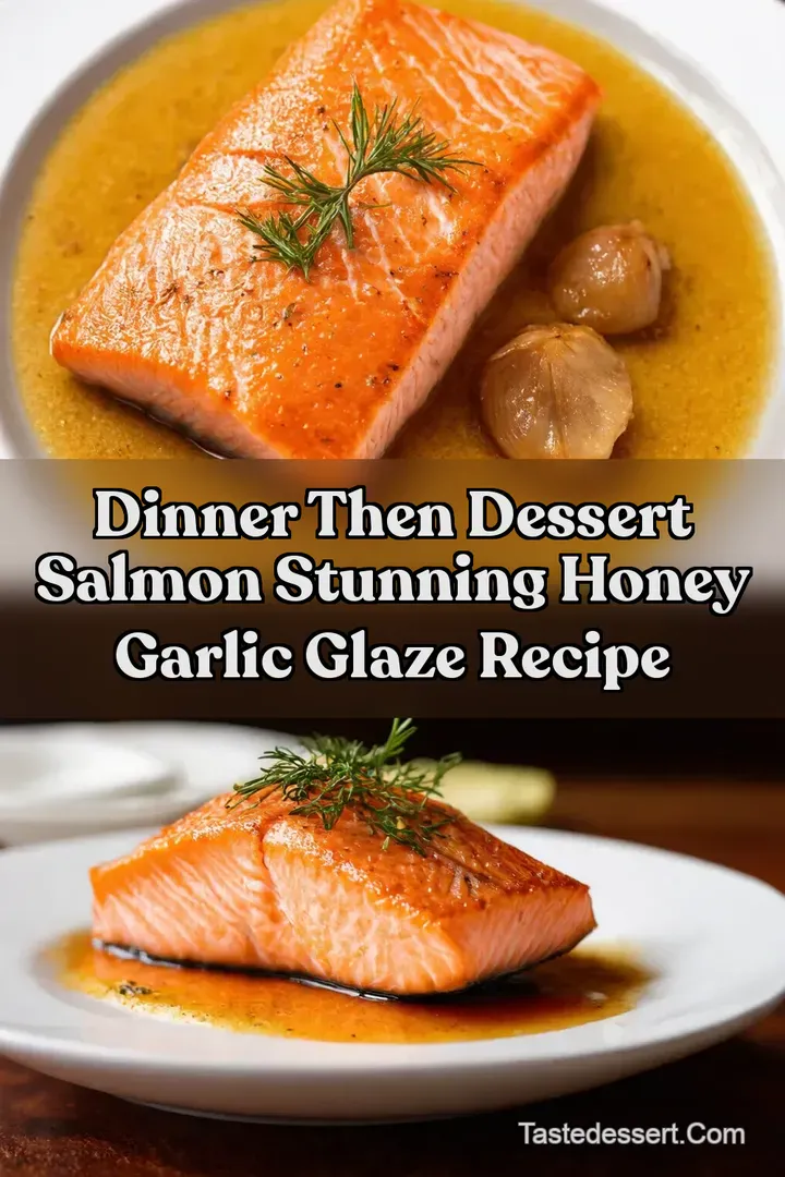 Dinner Then Dessert Salmon Stunning Honey Garlic Glaze Recipe