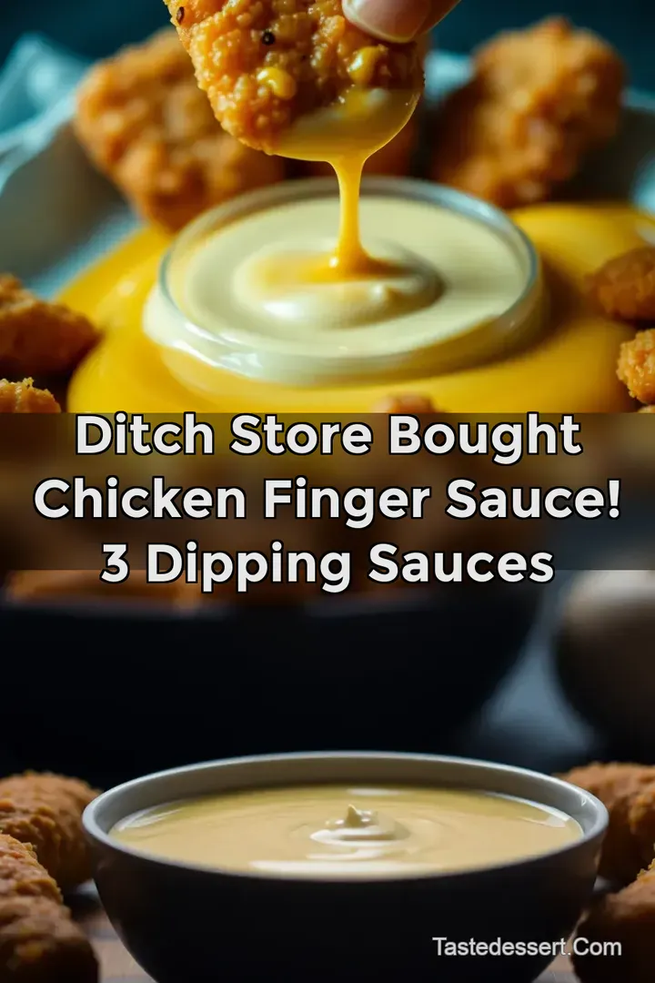 Ditch Store Bought Chicken Finger Sauce! 3 Dipping Sauces