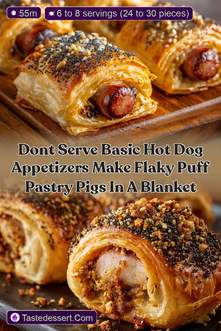 Dont serve basic Hot Dog Appetizers Make Flaky Puff Pastry Pigs in a Blanket