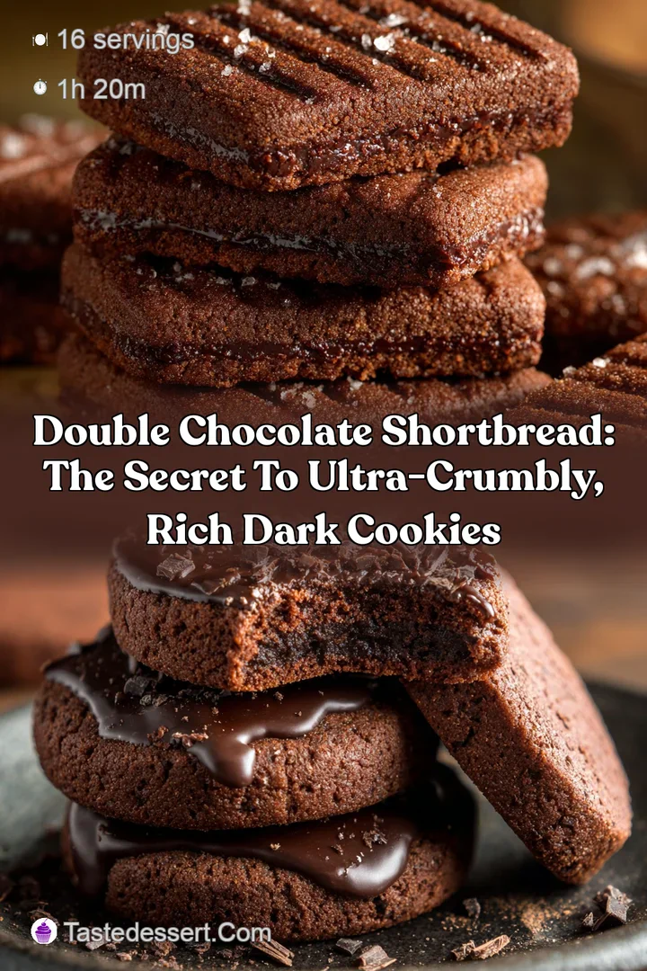 Double Chocolate Shortbread: The Secret to Ultra-Crumbly Rich Dark Cookies