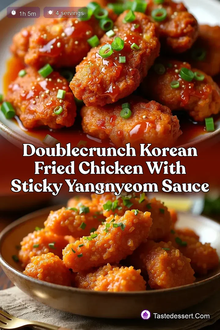 DoubleCrunch Korean Fried Chicken with Sticky Yangnyeom Sauce