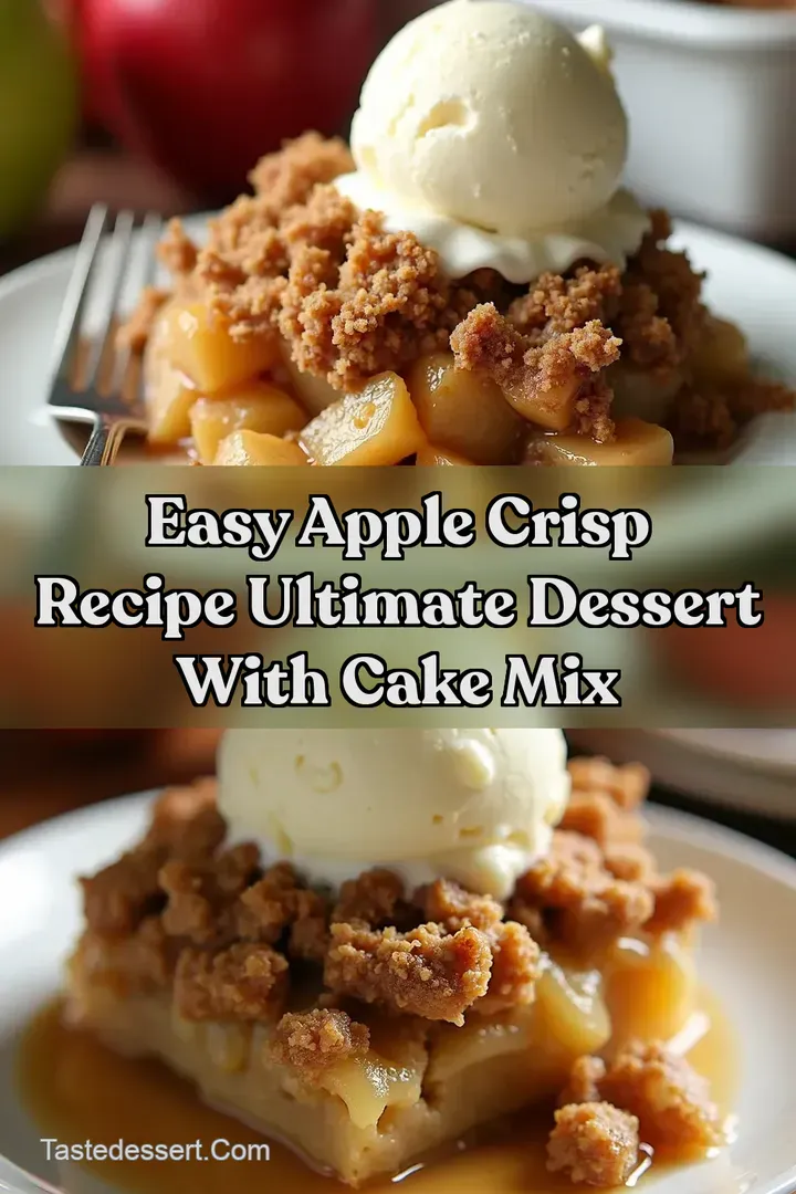 Easy Apple Crisp Recipe Ultimate Dessert with Cake Mix