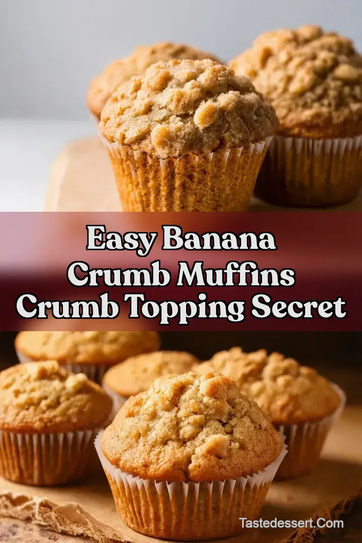 Easy Banana Crumb Muffins Crumb Topping Secret