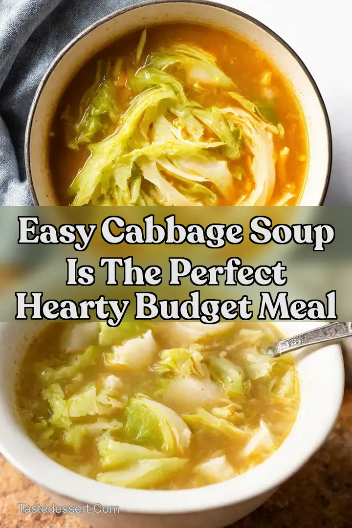 Easy Cabbage Soup is the PERFECT Hearty Budget Meal