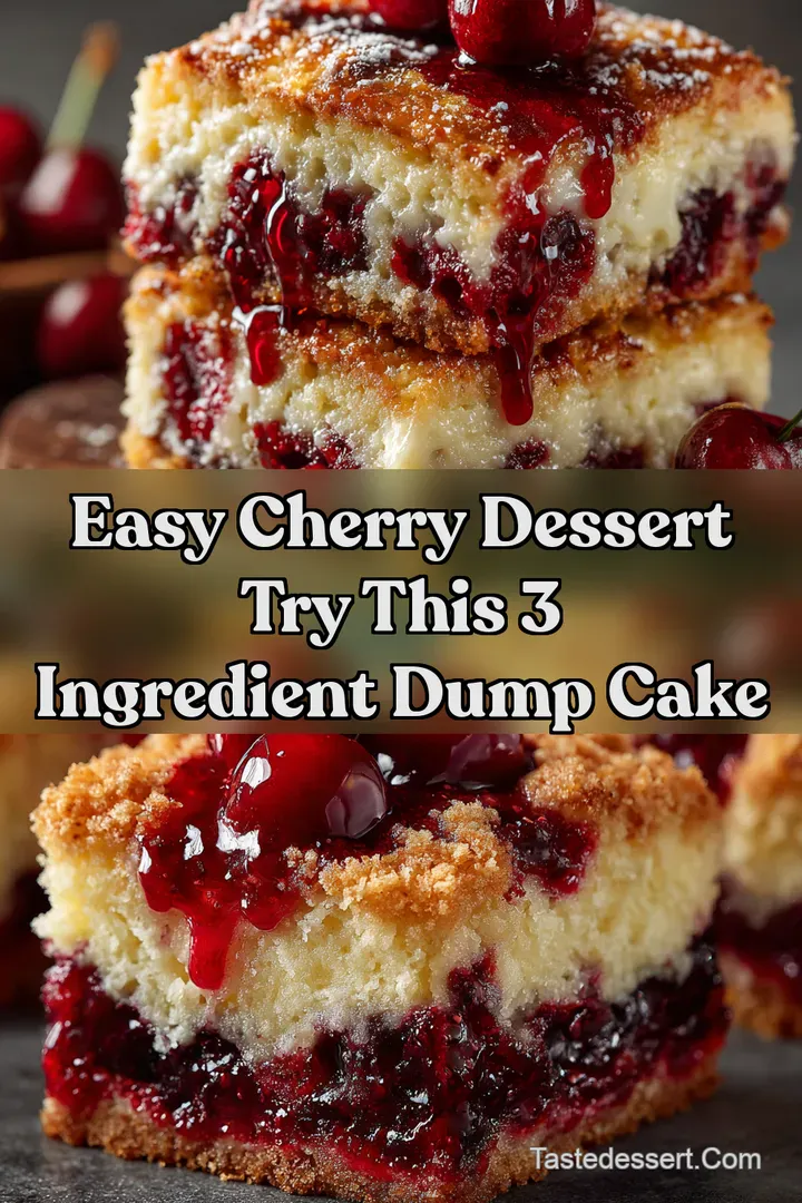 Easy Cherry Dessert Try This 3 Ingredient Dump Cake