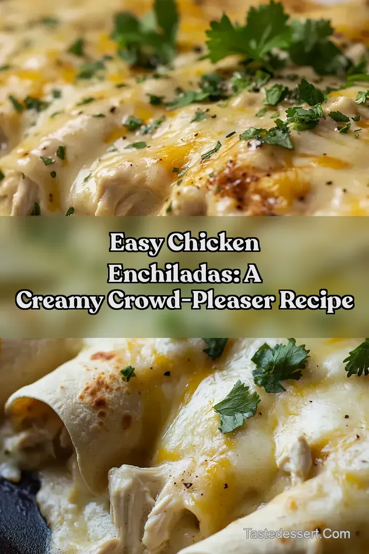 Easy Chicken Enchiladas: A Creamy Crowd-Pleaser Recipe