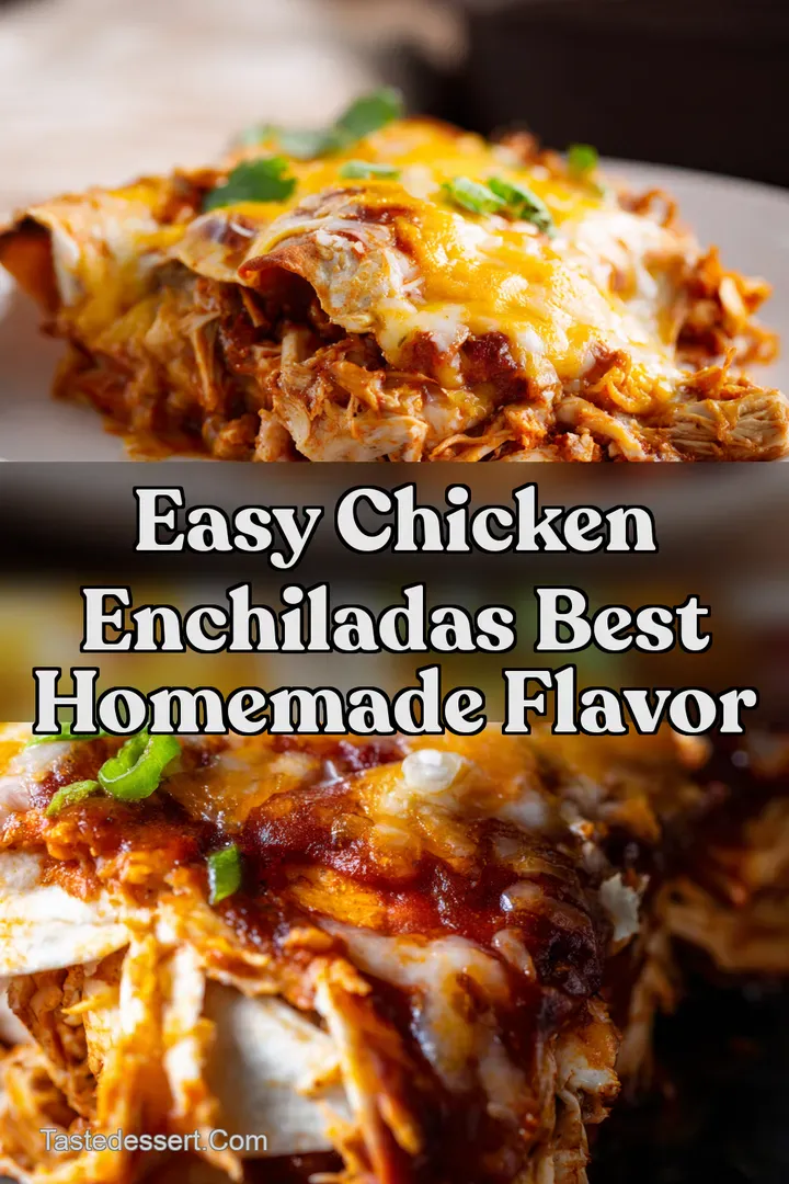 Easy Chicken Enchiladas Best Homemade Flavor : PIN FOR LATER Easy Chicken Enchiladas Best Homemade Flavor