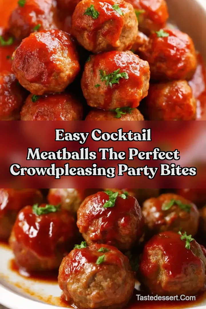 Easy Cocktail Meatballs The Perfect CrowdPleasing Party Bites