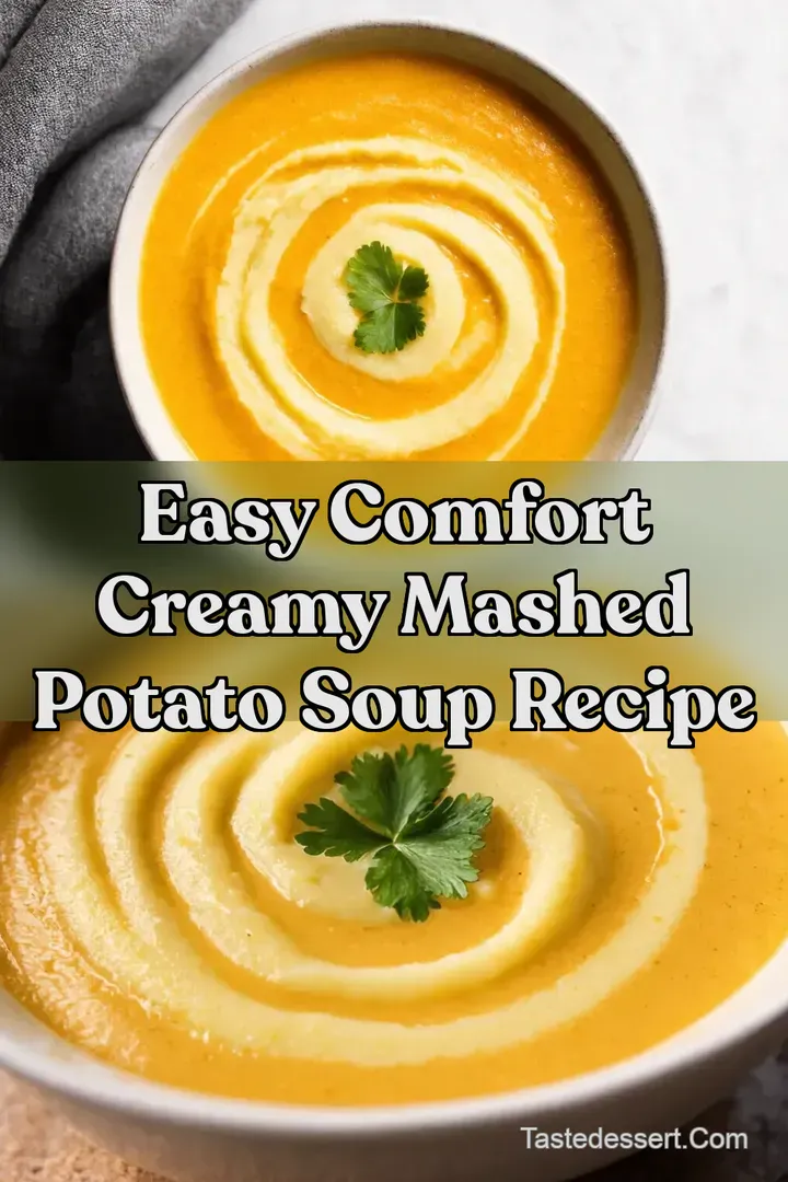 Easy Comfort Creamy Mashed Potato Soup Recipe