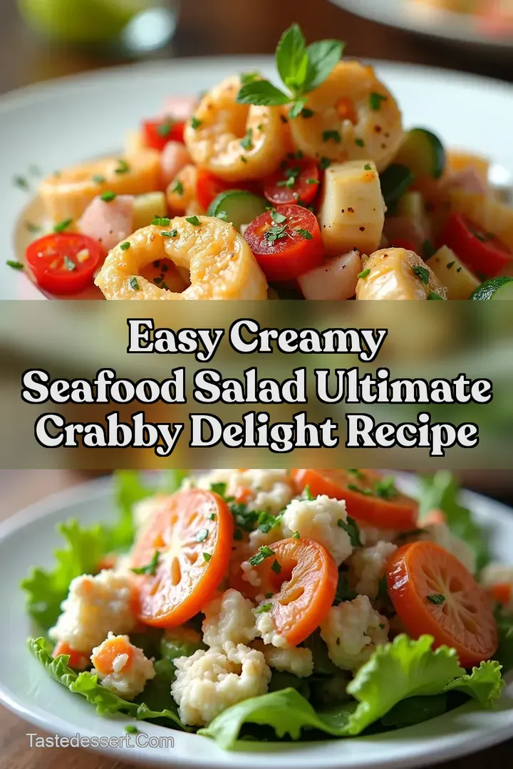 Easy Creamy Seafood Salad Ultimate Crabby Delight Recipe