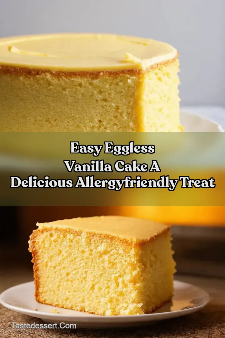 Easy Eggless Vanilla Cake A Delicious AllergyFriendly Treat