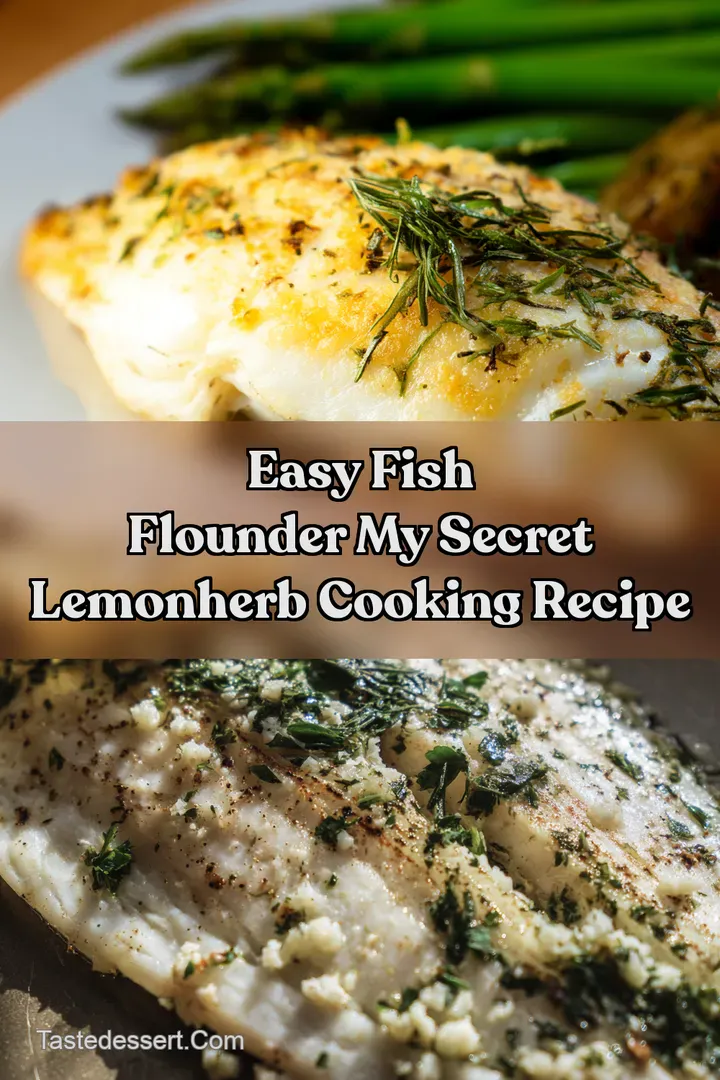 Easy Fish Flounder My Secret LemonHerb Cooking Recipe
