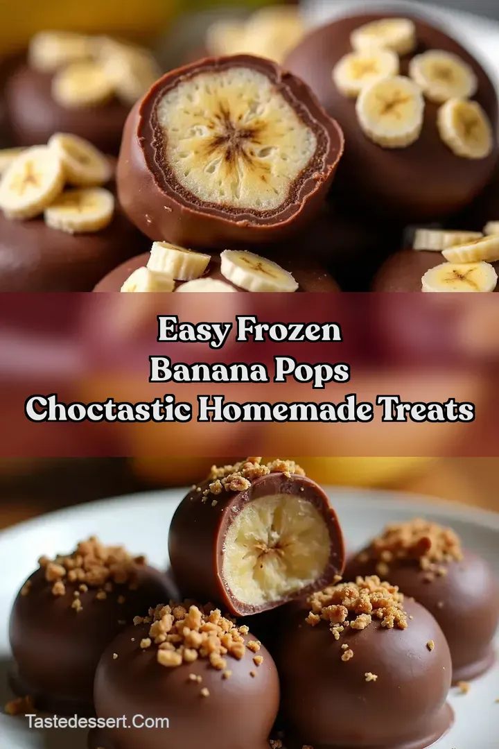 Easy Frozen Banana Pops ChocTastic Homemade Treats