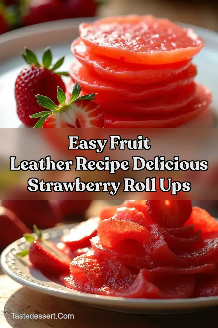 Easy Fruit Leather Recipe Delicious Strawberry Roll Ups