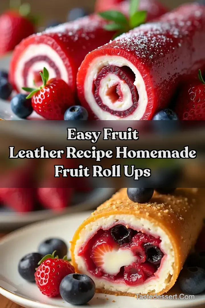 Easy Fruit Leather Recipe Homemade Fruit Roll Ups
