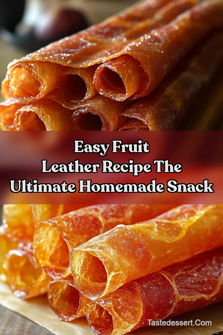 Easy Fruit Leather Recipe The Ultimate Homemade Snack