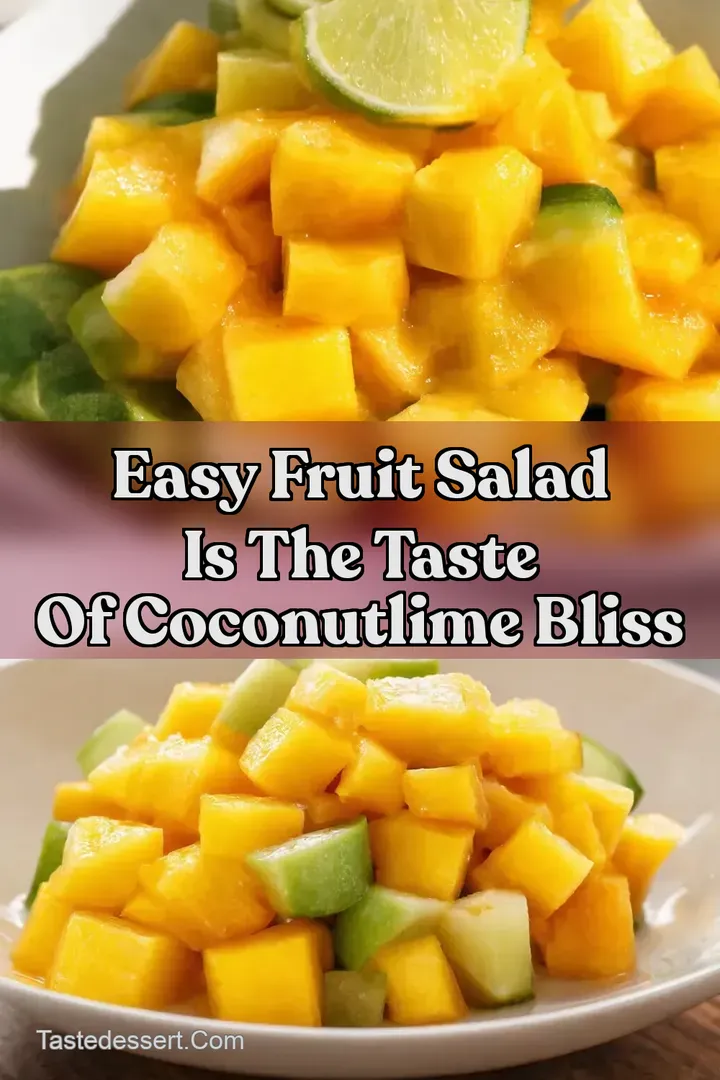 Easy Fruit Salad is the Taste of CoconutLime Bliss