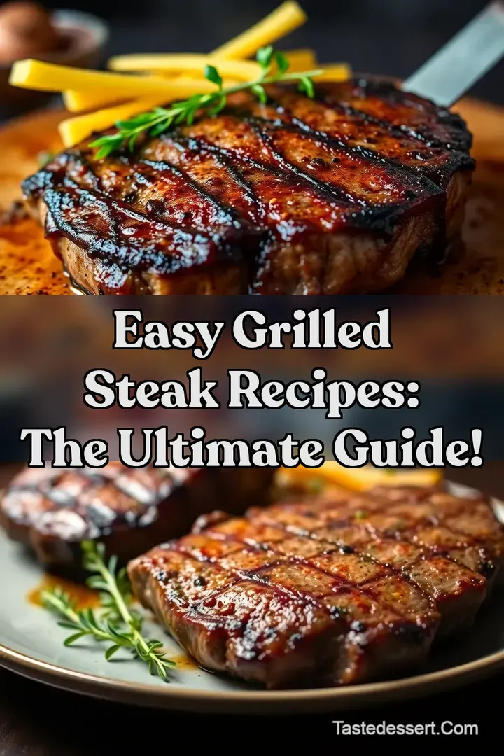 Easy Grilled Steak Recipes: The Ultimate Guide! : PIN FOR LATER Easy Grilled Steak Recipes: The Ultimate Guide!