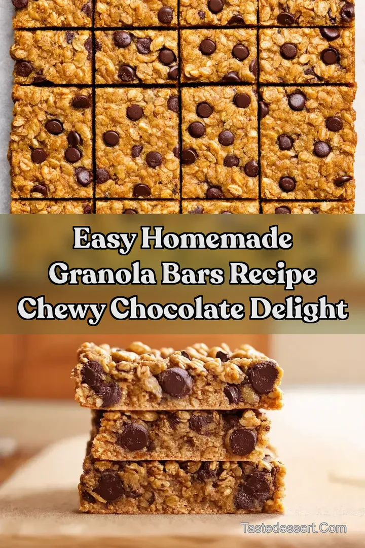 Easy Homemade Granola Bars Recipe Chewy Chocolate Delight