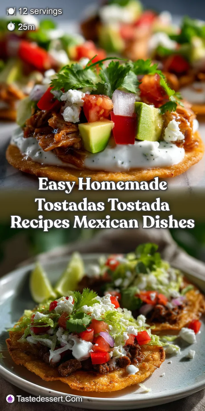 Easy Homemade Tostadas Tostada Recipes Mexican Dishes