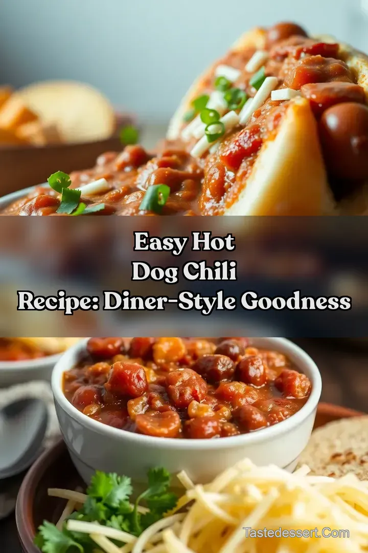 Easy Hot Dog Chili Recipe: Diner-Style Goodness