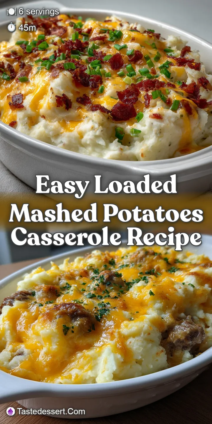 Easy Loaded Mashed Potatoes Casserole Recipe