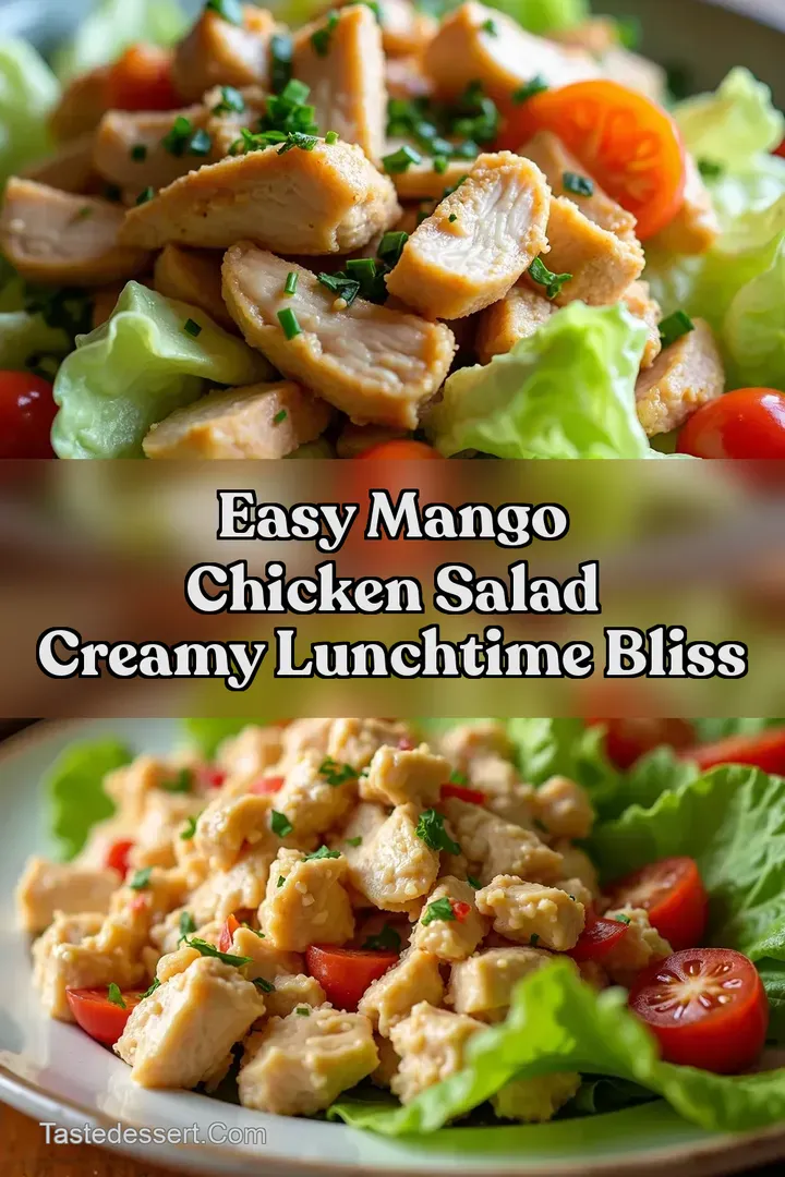 Easy Mango Chicken Salad Creamy Lunchtime Bliss