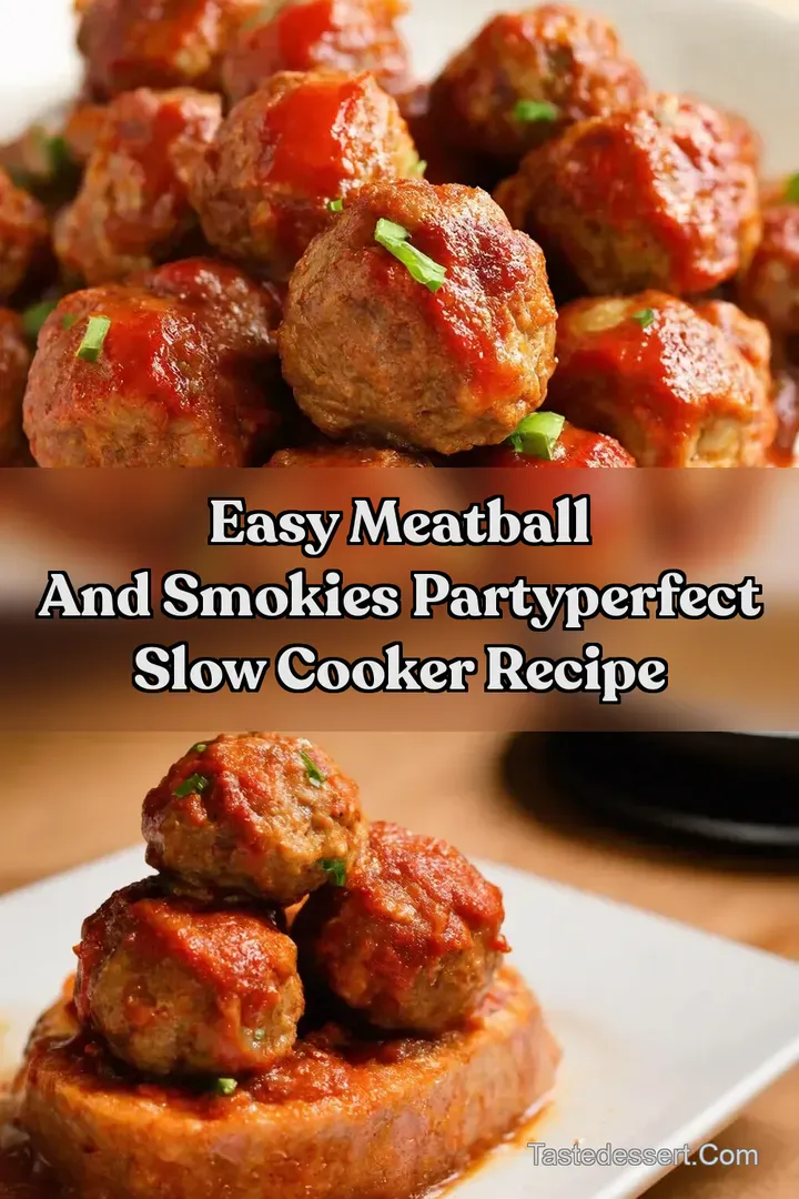 Easy Meatball And Smokies PartyPerfect Slow Cooker Recipe