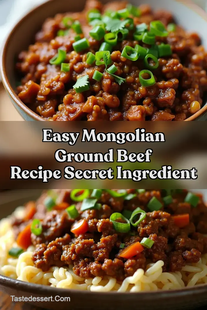 Easy Mongolian Ground Beef Recipe Secret Ingredient