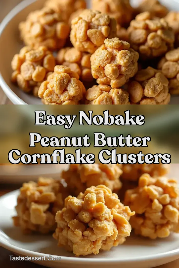 Easy NoBake Peanut Butter Cornflake Clusters
