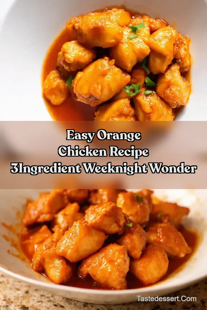 Easy Orange Chicken Recipe 3Ingredient Weeknight Wonder