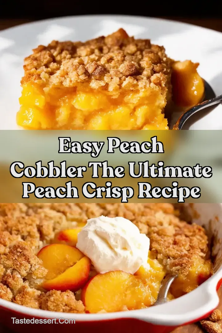 Easy Peach Cobbler The Ultimate Peach Crisp Recipe