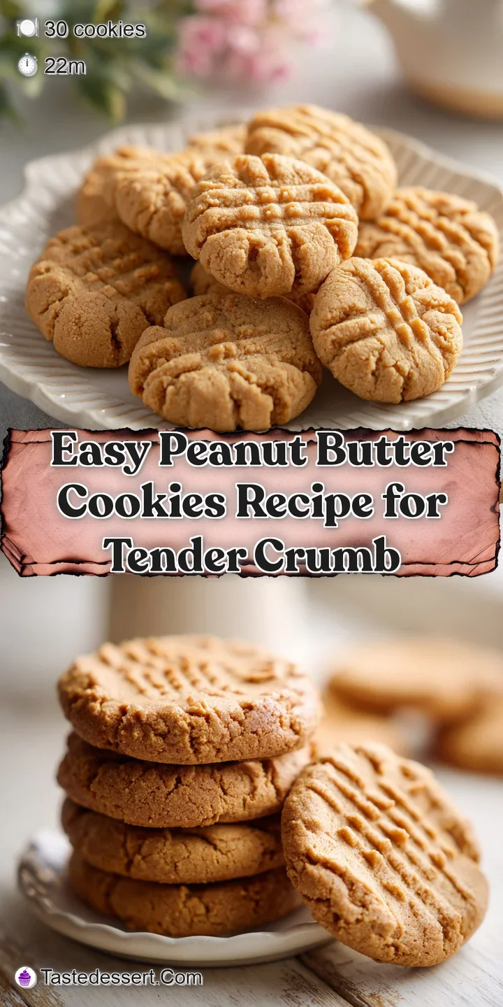 Close-up of a warm peanut butter cookie, highlighting its delicate cracks, rough texture, and glistening surface from the ...