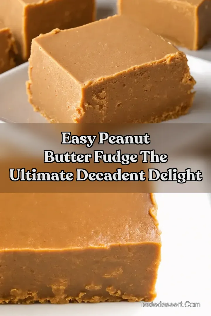 Easy Peanut Butter Fudge The Ultimate Decadent Delight