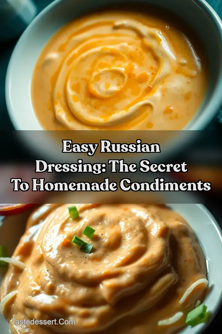 Easy Russian Dressing: The Secret to Homemade Condiments