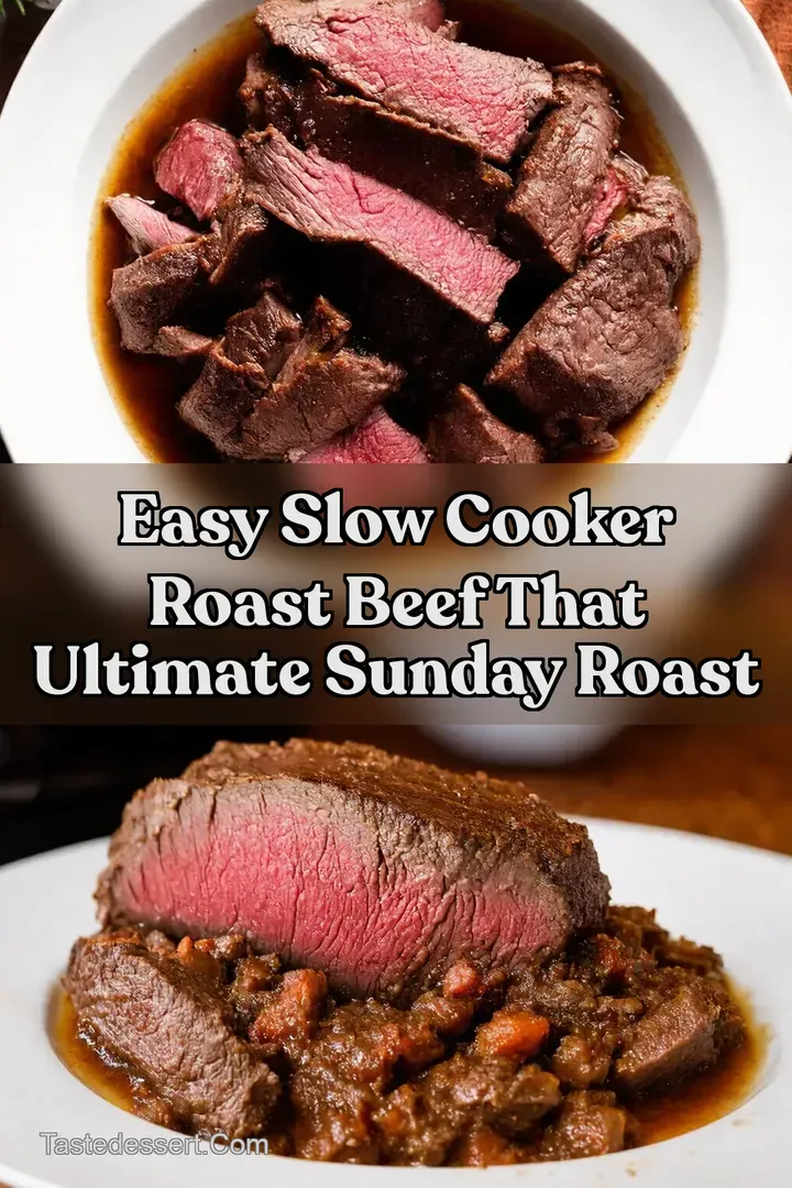 Easy Slow Cooker Roast Beef that Ultimate Sunday Roast