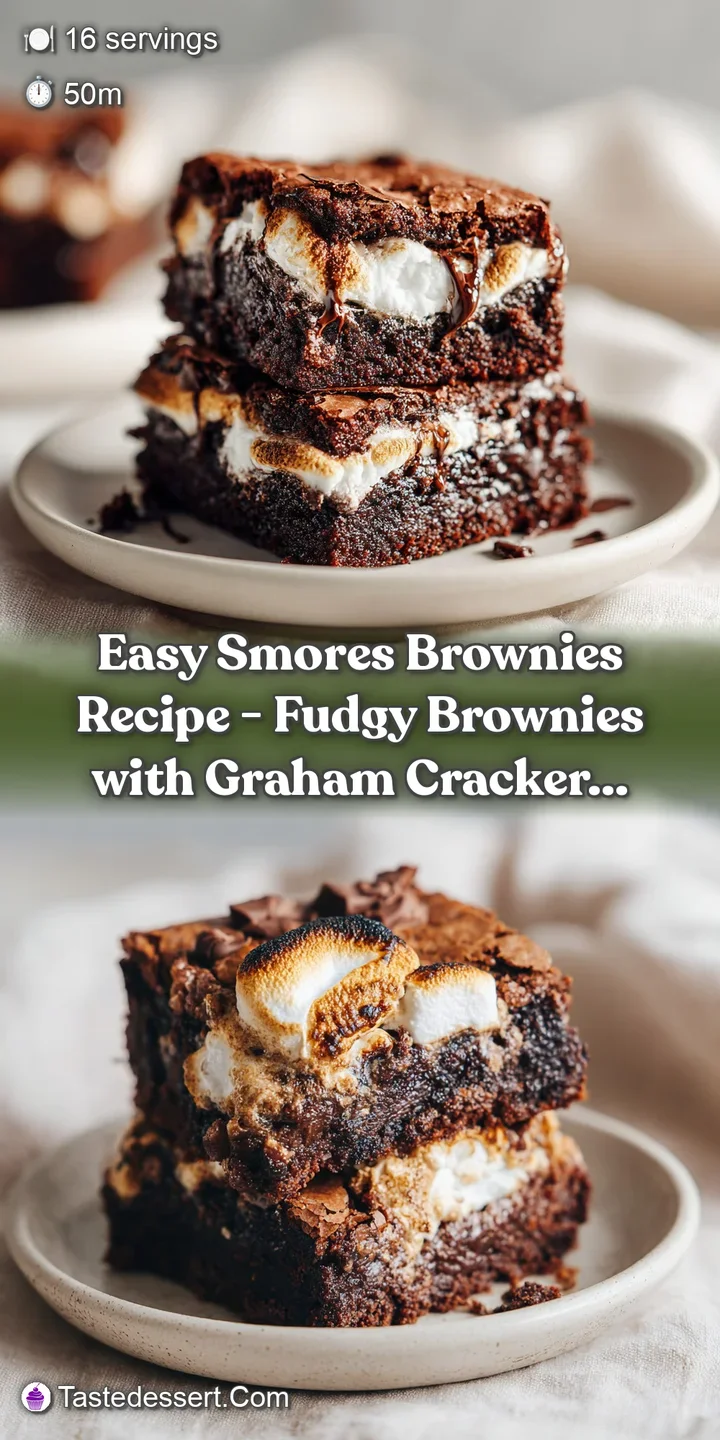 Close-up of a perfectly fudgy brownie bite with a molten marshmallow cap and melted chocolate streaks.