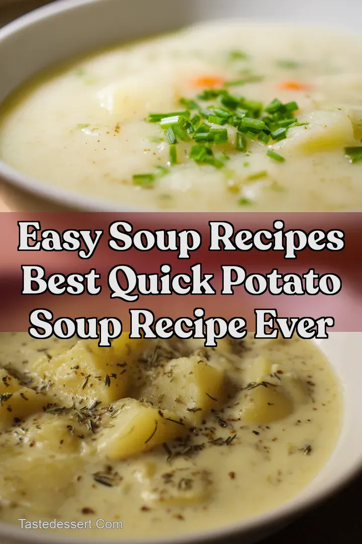 Easy Soup Recipes Best Quick Potato Soup Recipe Ever