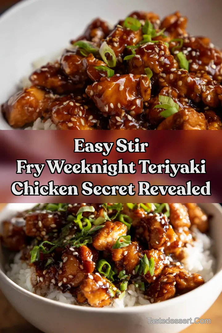 Easy Stir Fry Weeknight Teriyaki Chicken Secret Revealed : PIN FOR LATER Easy Stir Fry Weeknight Teriyaki Chicken Secret Revealed